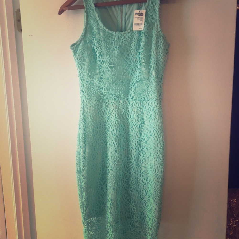 Lace detail dress